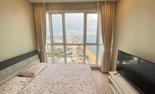 ปล่อยเช่ารายปี Cetus จอมเทียน 2 ห้องนอน ชั้น 40+ วิวทะเล