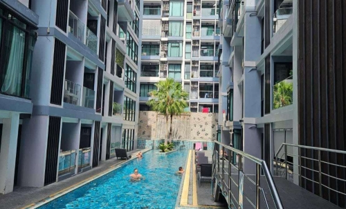 ปล่อยเช่า Siam Oriental Tropical Garden condo พระตำหนัก 1 ห้องนอน ชั้น 3