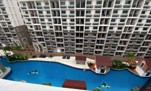 ปล่อยเช่ารายปี Arcadia Beach Continental อะคาเดีย บีช คอนติเนนทัล พัทยาใต้-ทัพพระยา 2 ห้องนอน 2 ห้องน้ำ ชั้น 7 วิวสระ