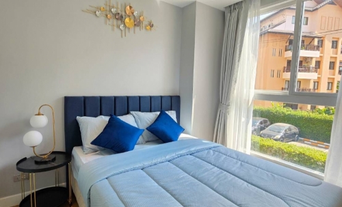 ให้เช่า Grande Caribbean Pattaya แกรนด์ แคริบเบียน พัทยา 2 ห้องนอน วิวเมือง