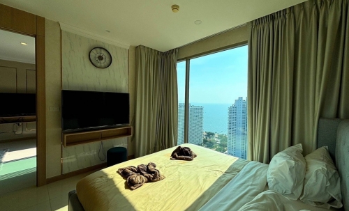 ให้เช่า Riviera จอมเทียน 1 ห้องนอน วิวทะเล