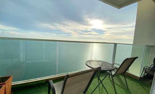 ปล่อยเช่ารายปี Cetus จอมเทียน 2 ห้องนอน ชั้น 40+ วิวทะเล