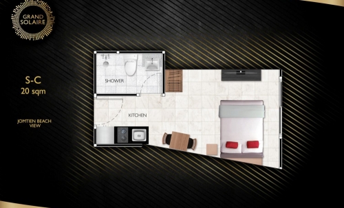 ขาย Grand Solaire Pattaya แกรนด์ โซแลร์ พัทยา Studio วิวทะเล (3)