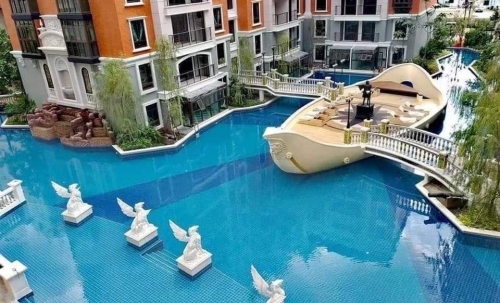 ปล่อยเช่า Espana เอสปาน่า จอมเทียน 1 ห้องนอน ชั้น 2 วิวสวน